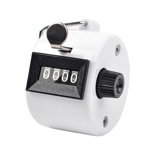 Portable Counter Handheld Counter For Coaching Knitting Hand Mechanical Counter 4 Digit Number Count Clickers