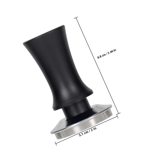 Accessoire Café en Acier Inoxydable 51mm Tamper Noir Robuste et Précis