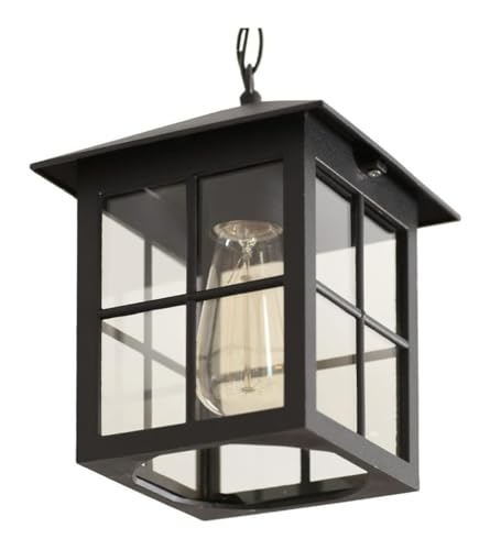 Abat-jour en verre et protection totale contre la pluie pour cette suspension E27