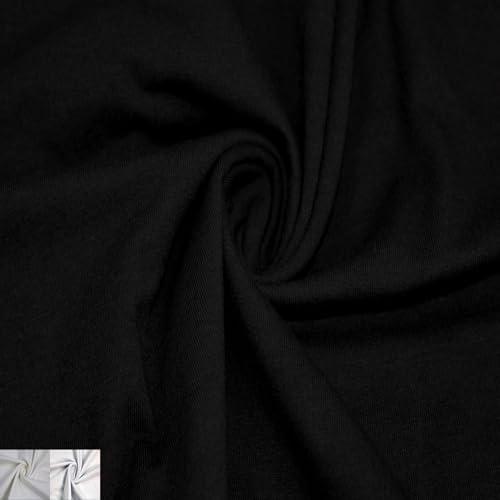 Stylish FABRIC Solid Color Cotton Lycra Combed 7oz...