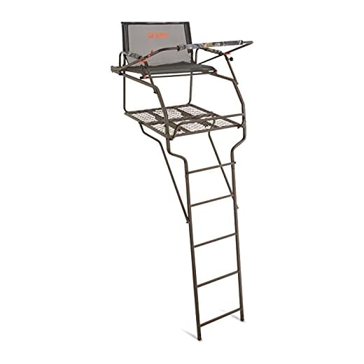 Guide Gear Big Boy XL 18' Ladder Tree Stand for Hunting Climbing Seat Hunt Gear Equipment Accessories