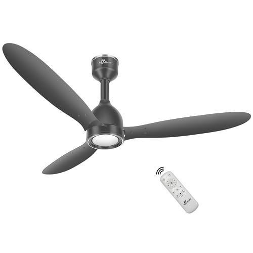 Image of RR Signature COMFYGLOW 1250mm BLDC Underlight Ceiling Fan with 100% Pure Copper Motor - 35W | 350 RPM High Speed | Remote Control & LED Light | 3 Light Modes | 3 Year Warranty - Venetian Grey