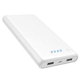 Portable Charger Power Bank 25,800mAh,5V/3A USB C in&Out Fast Phone Charging with Intelligent Smart IC,3 USB Port External Cell Phone Battery Pack Compatible with iPhone 17 16 15,Galaxy,Android-White