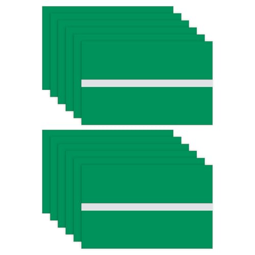 Image of M METERXITY 12-Pack Double Color Laser Engraving Blanks 7x11 Inch,1.3mm Thick ABS Plastic Sheet Engraved Material for Name Plate /Yard Signs /Laser Cutting /DIY Carving /Craft[Light Green /White]