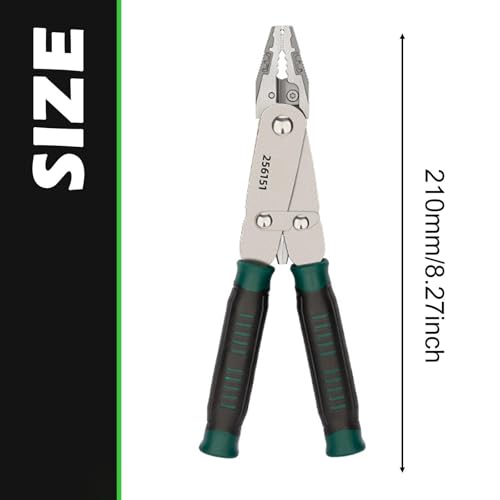 Pince électrique multifonctionnelle double tête pliable en acier carbone - 3