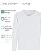BlissBuggy Boys Cotton Long Sleeve Shirts Soft Breathable Crewneck Tees for Kids, Fashion Basic Tops 4-12 Years White