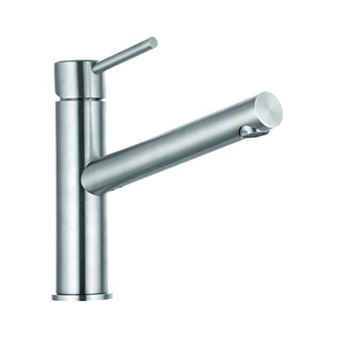 Kludi Steel Single-Lever Sink Faucet Water Tap DN 15 with swivelling Fixed spout/Kitchen tap