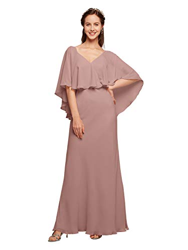 bridesmaid dress with cape