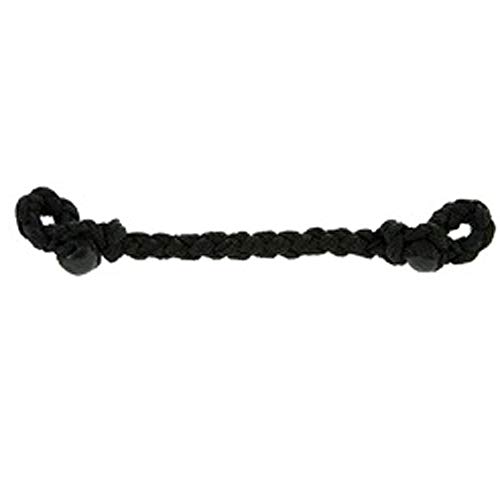 HILASON Slobber Bar Curb Strap Nylon Braid Western Tack Black