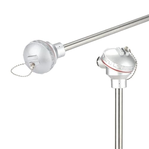 WRN-130 0-1300Degree Diameter 10mm High Precision K Type Probe Armor Head Assembly Thermocouple Industrial Temperature Sensor(Dia.16mm Probe 300mm)