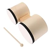 Léger et portable : facile à transporter, idéal pour une utilisation à la maison, les rassemblements en plein air ou les cours de musique. tambour à main en bois, tambour pour spectacles de danse