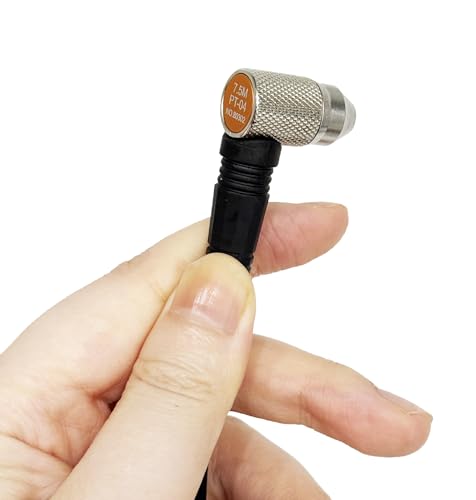 Transductor de Medidor de Espesor Ultrasónico Sensor de Punta de Dedo PT-04 Sonda Diámetro de Cristal 0.16'' Frecuencia 7.5MHz Rango 0.03'' a 0.5'' para Inspección de Defectos Internos de Piezas Metálicas miniatura 3
