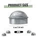 4PCS Fence Post Caps Chain Link Fence Post Caps 2-3/8'' Dia. Round Dome Sturdy Aluminum Deck Outdoor Chain Link Parts Round