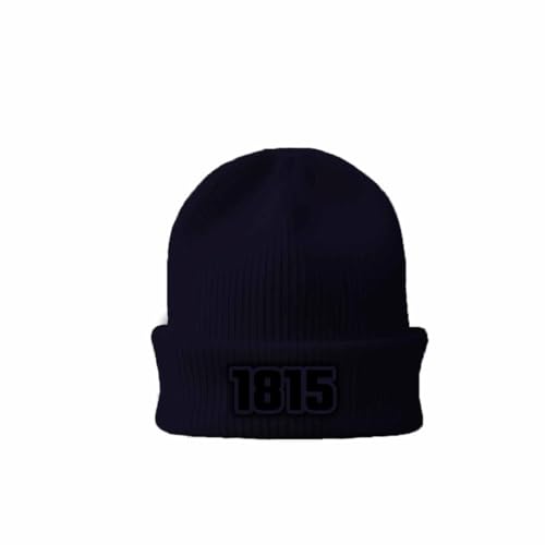 Cuffed Beanie 1815 Navy bonnet haut de gamme en maille côtelée