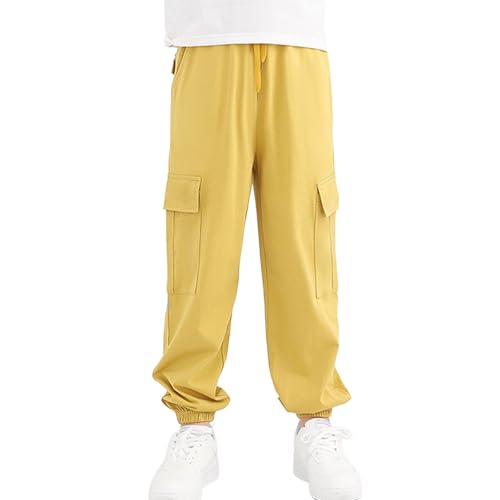 Boys Athletic Pants Comfortable Sportswear for Children Lightweight Stretch Fit Casual Trousers Durable Everyday