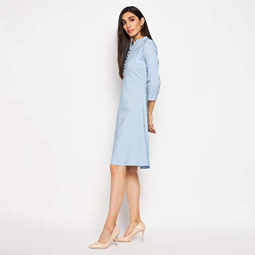 Image of CAMEY Women Striped Cotton Dress