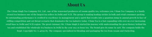 UTTAM TEA Garden Fresh Assam Tea, Loose Leaves, Original & Pure, Single Origin, Premium Chai Patti (Pack of 4 X 250 Gms)
