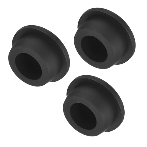 Image of uxcell High Temp Silicone Plug Mount Dia 26mm /1.02 inch t Shaped Rubber Stopper Hole Plugs for Powder Coating Plating Waterproof Plugs Sealing Plugs Black Pack of 3(OD 33mm)