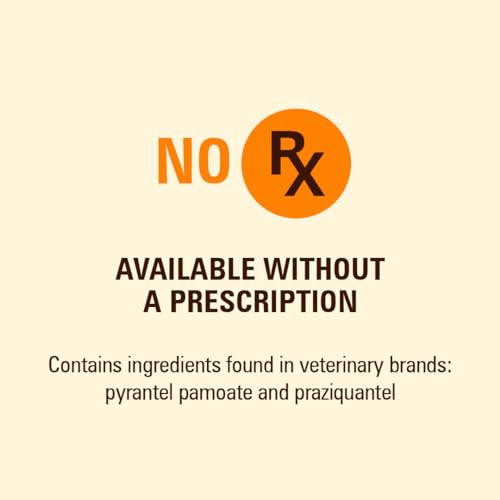 Sentry HC Worm X Plus 7 Way De-Wormer (pyrantel pamoate/praziquantel), for Medium and Large Dogs Over 25 lbs, 2 Count