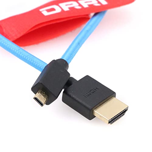 DRRI High Speed 8K Micro HDMI to HDMI 2.1 Braided Coiled Cable for Sony F55 a7S A7S3 A74 BMPCC4k Camera to Atomos Ninja Ninja V - Image 4