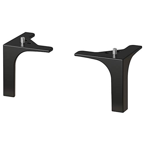 BestOnlineDeals01 NANNARP Leg, Black 100x100x100 mm, pack of 2 accessories for home & office use. BESTÅ accessories and storage system. Storage solution systems. Storage & organisation