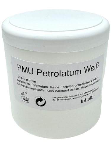 InkgrafiX® 0,25 l PMU vaselina blanca permanente maquillaje vaselino cosmético estudio fabricado en DE