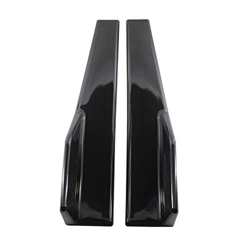 RuleaxAsi Carro ABS Bumper Spoiler Traseiro Lip Side Skirt Extension Splitters Aletas Fender