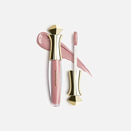 Mirenesse Velvet Lip Gloss Plumper, 3 in 1 Instantly Plumps with Vitamin C + Vitamin E and Vinyl Shine, Vegan and Toxin Free, 71 Erotic .05 oz Mini