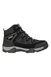 Mountain Warehouse Trail Kids Waterproof Boots - Synthetic Mesh Upper Girls & Boys Shoes, EVA Footbed, High Traction - Best for Spring Summer, Hiking & Outdoors Black Junior Shoe Size 3