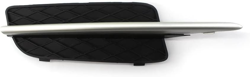 Compatible With BMW X5 E70 2007-2008-2009-2010 Car Insert Lower Bumper Grill Fog Light Grille Auto Front Bumper Grille Cover With Silver Trim 51117159593/51117159594(A Pair)