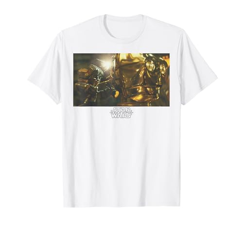 T-shirt Star Wars Babu Frik & C-3PO en coton imprimé pop pour homme et ado