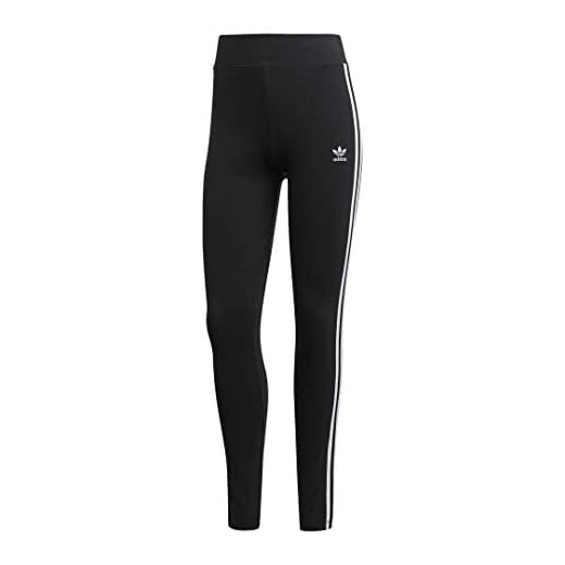 adidas Originals womens Adicolor 3-Stripes Tights Black/White X-Small