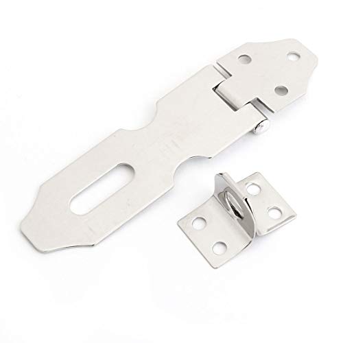 Image of Aexit Padlock Door Home Hardware Cabinets Metal Hasp Staple with Screws Model:12as505qo640