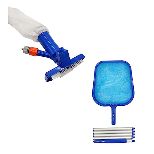 CANIGHT Kit Aspirateur Piscine Bleu avec Épuisette Surface et Fond Outil de Nettoyage pour Entretien Rapide et Facile Bassin