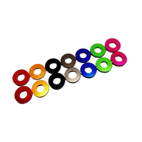 Mdingbao-シールワッシャー M5 M6 M8 M10 Aluminum Flat Washer Multi-corlor Aluminum Bushing Gasket Washers Plain For RC Model Parts, 10pcs