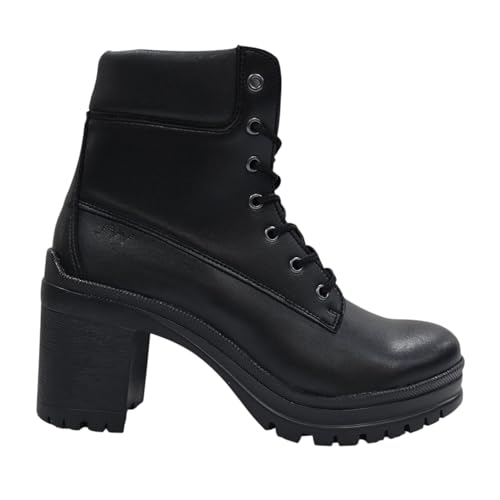 Image of Jack Wills Fada Womens Heeled Ankle Boots Black 4 UK