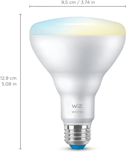 Image of WiZ 65W BR30 Tunable White LED Smart Bulb - Pack of 6 - E26- Indoor - Connects to Your Existing Wi-Fi - Control with Voice or App + Activate with Motion - Matter Compatible