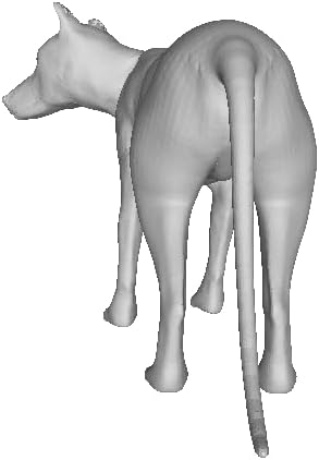 Printle Animal Relaxed Dog-Hairless Dog Standing Upright on All Four Legs with its Head Slightly Turned Towards its Left Figure for Dioramas and Model Train Sets Choose Your Scale