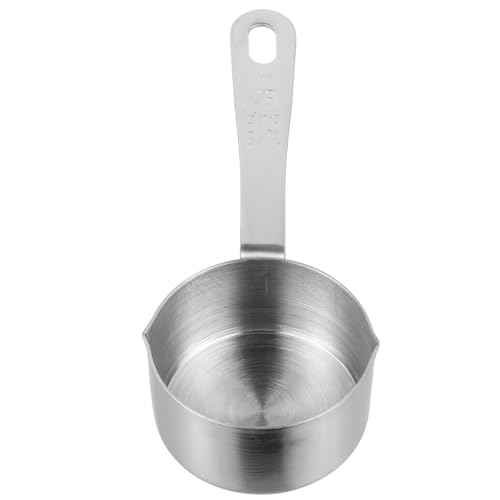 Veemoon Cuchara para Salsa de Acero Inoxidable 80 Ml Utensilio de Cocina Multifuncional para Servir y Medir Herramienta Práctica para Cocina Doméstica y Profesional