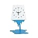 zxb-shop Reloj de Mesa Personalidad Mute Desk Clock Simple Sala de Estar Decoración Tabletop Reloj Números árabes Drop Table Reloj de Mesa (Negro/Rojo/Azul) Reloj de Estante (Color : Blue)