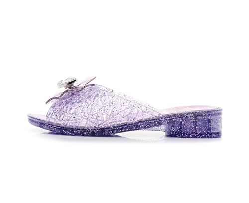 Jelly Sandals for Girls Dress Slide Princess Frozen Inspired Elsa Flats Dance Party Cosplay Snow Queen Birthday Clear Slippers Summer Little Girls, Toddler Slip On4