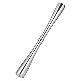 UPKOCH Cocktail Stößel aus Edelstahl Eiszerkleinerer Zitronen Stampfer Cocktail Muddler für Frische Obst Gewürz Eisstangen Werkzeuge 25,5Cm