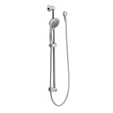 Moen 3863EP Envi Collection Eco-Performance Handheld Shower with 30" Slide Bar, Chrome