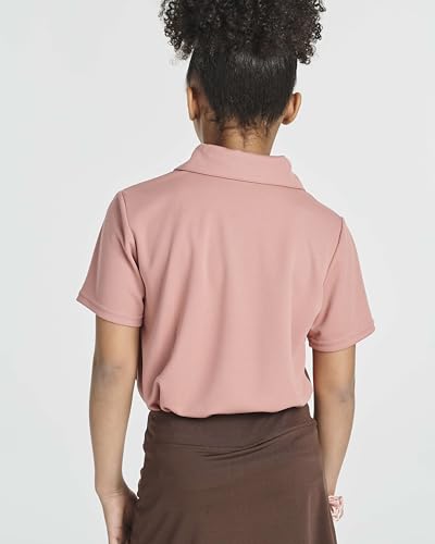 Image of 3 Pack Girls' Mesh Polo Shirts Short Sleeve Collared School Uniform Tops