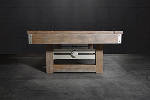 Nixon Billiards - Bryant Slate Billiard Pool Table (Weathered Natural (Metal Leg), 8 Ft) #TOP7