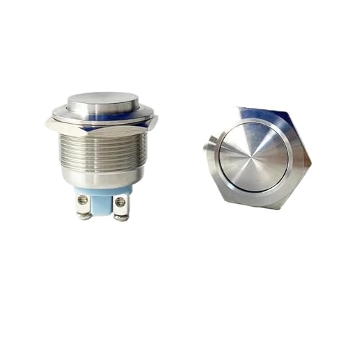 Interruptor de acero inoxidable IP65 de 22mm con cúpula de alta resistencia para ordenadores