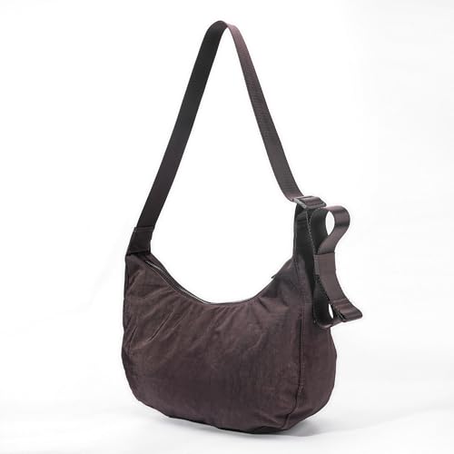Image of Medium Nylon Crossbody Crescent Bag: Slouchy Style Shoulder Casual with Adjustable Strap