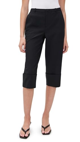 Vince Women's Mid Rise Cuffed Cropped Pant