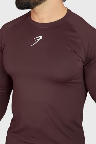 Image of FUAARK Men's Full Sleeves Gym Slim Fit T-Shirt