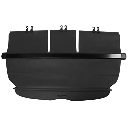 IKON MOTORSPORTS Cargo Cover, Compatible with 2007-2011 Honda CR-V, Factory Style Black Retractable Rear Security Trunk Cover Privacy Shield